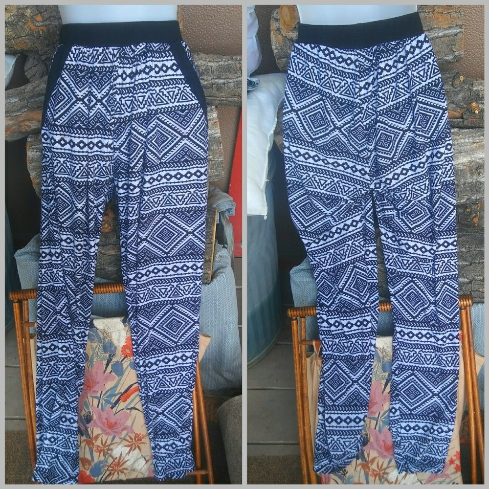 High waisted tribal pattern lounge pant (s)